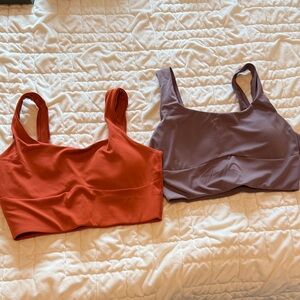 Gymshark Sports Bras - Rust and Brown